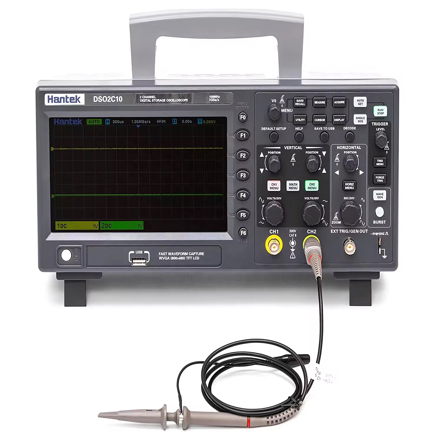 Digital Storage Oscilloscope 100Mhz - Osciloscopio Digital de Almacenamiento de 2
