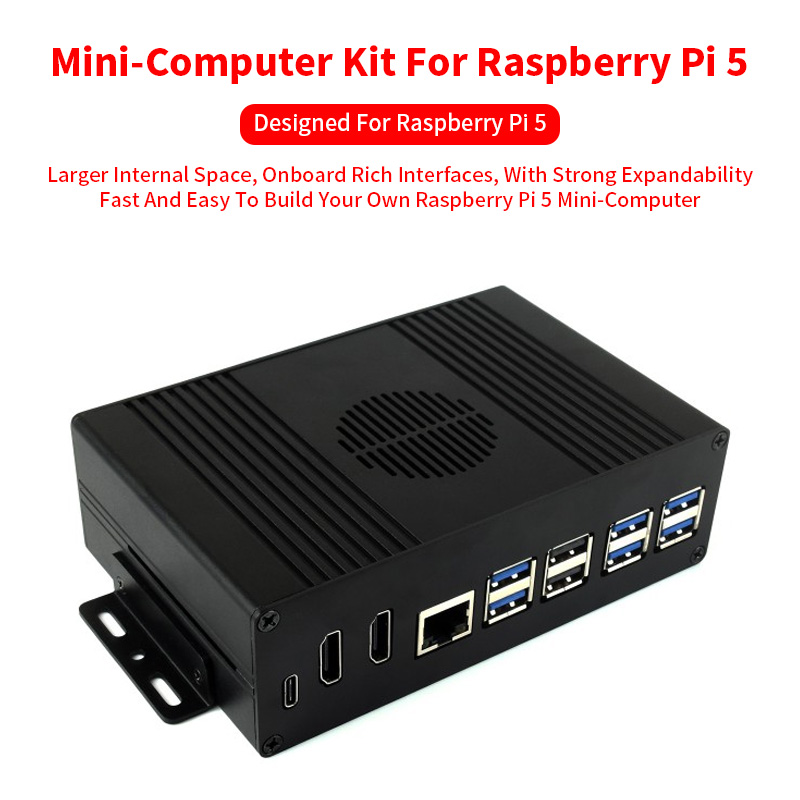 Raspberry Pi 5 8Gb Kit - Kit de Mini ordenador todo en
