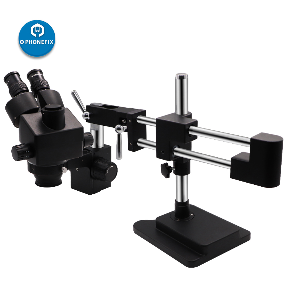 Microscopio estéreo de doble b - Stereo Trinocular Microscope Pcb reseña y precio