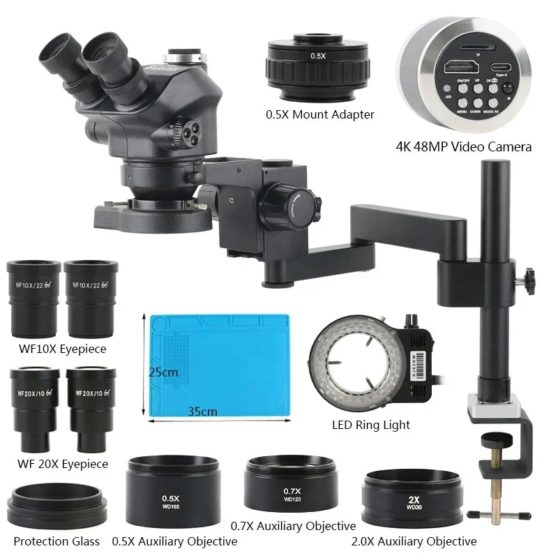 Microscopio Estéreo con Zoom d - Stereo Trinocular Microscope Pcb reseña y precio