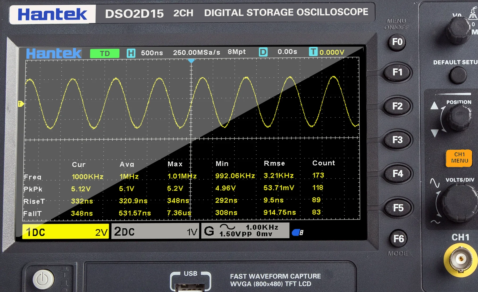 Osciloscopio de Almacenamiento - Digital Storage Oscilloscope 100Mhz reseña y precio