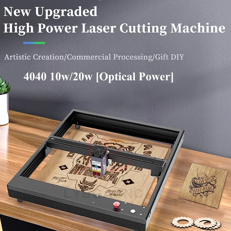 LY 4040 10W/20W estructura de  - Mini Laser Engraver Cnc Router reseña y precio