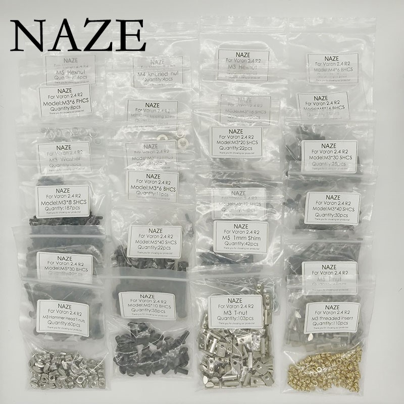 NAZE-Kit completo de tornillos - Voron 2.4 R2 Kit reseña y precio